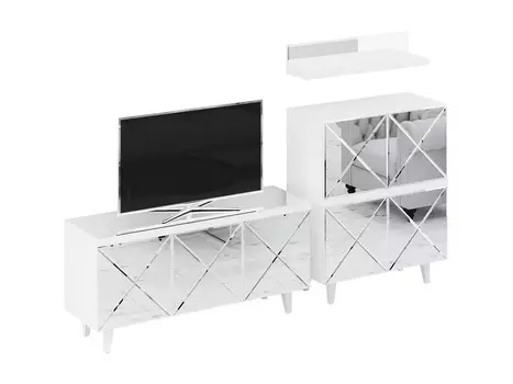 Композиция kristal 1 (ogogo) серебристый 242x165x44 см.