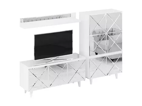 Композиция kristal 2 (ogogo) серебристый 242x165x44 см.