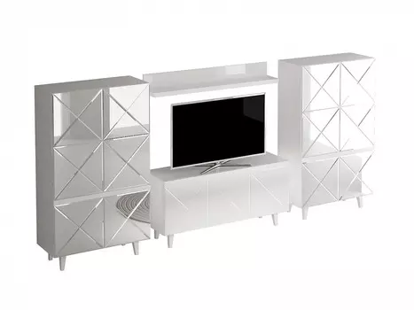 Композиция kristal 3 (ogogo) серебристый 339x165x44 см.