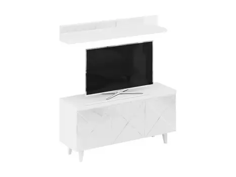 Композиция kristal 4 (ogogo) белый 145x165x44 см.