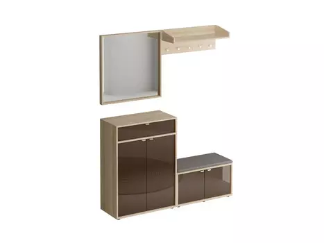 Композиция latte (ogogo) коричневый 148x190x37 см.