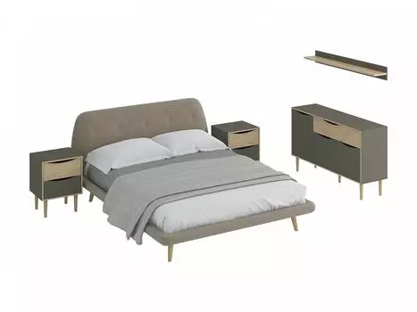 Композиция like (ogogo) серый 312x95x223 см.