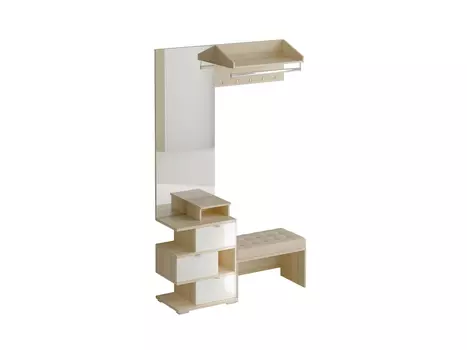 Композиция next (ogogo) белый 126x220x40 см.