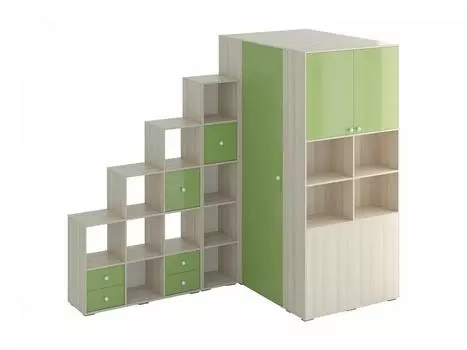 Композиция play (ogogo) зеленый 265x180x113 см.