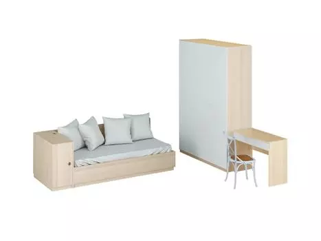 Композиция uno (ogogo) белый 233x264 см.