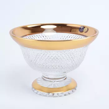 Конфетница crystal heart (crystal heart) золотой