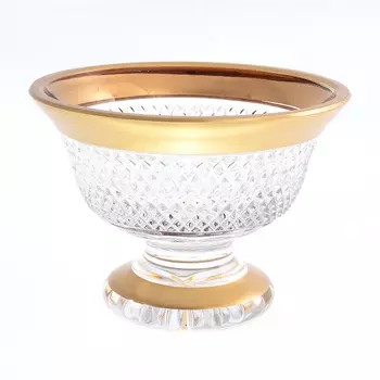 Конфетница crystal heart (crystal heart) золотой