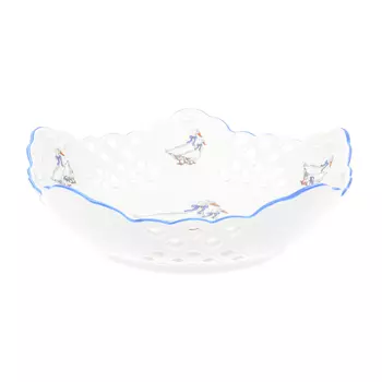 Конфетница гуси (dubi) белый