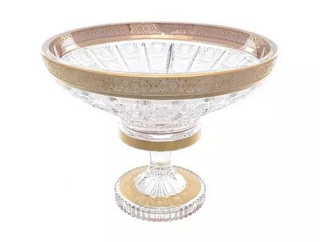 Конфетница на ножке max crystal (bohemia) прозрачный 20 см.