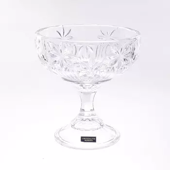 Конфетница на ножке perseus-nova (crystalite bohemia) прозрачный