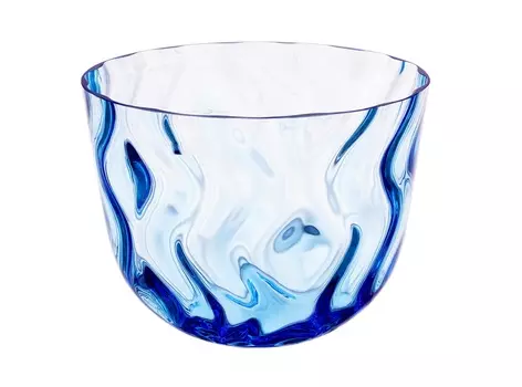 Конфетница optic rhythm (crystalite bohemia) синий 18 см.