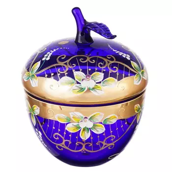 Конфетница с крышкой star crystal (star crystal) синий