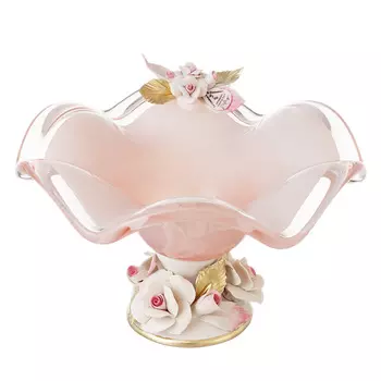 Конфетница white cristal (white cristal) розовый