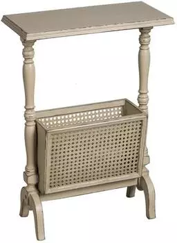 Консоль для журналов поместье (инлавка) бежевый 49x69x24 см.