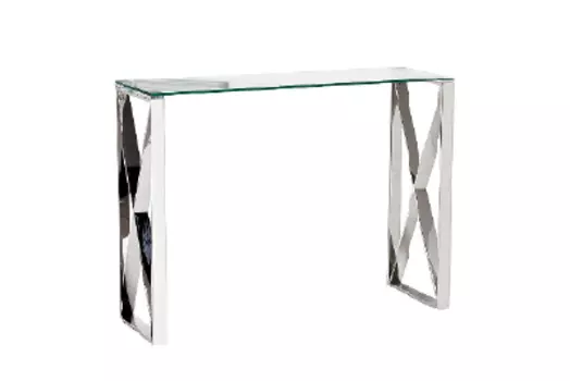 Консоль (garda decor) серебристый 80x78x30 см.