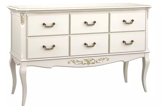 Консоль gold wood-6 (la neige) белый 156.0x52.0x96.5 см.