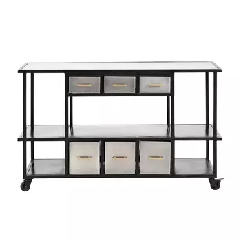 Консоль metal (nordal) серый 61x92x152 см.