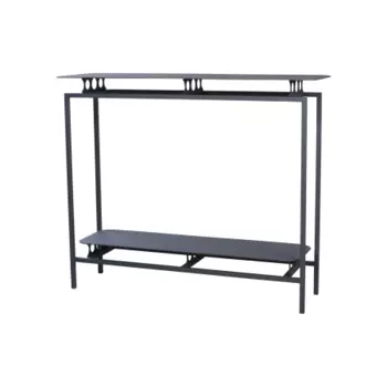 Консоль металлическая с двумя полками greys (desondo) серый