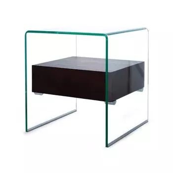 Консольный столик diafani syrtari (desondo) прозрачный 50x55x50 см.