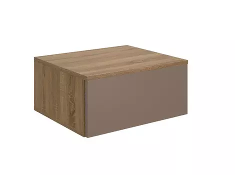 Консоль подвесная level 011 (olhause) коричневый 50x22x40 см.