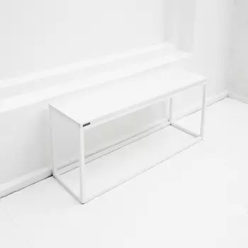 Консоль стройняшка в белом цвете 100*45 (archpole) белый 100x45x30 см.