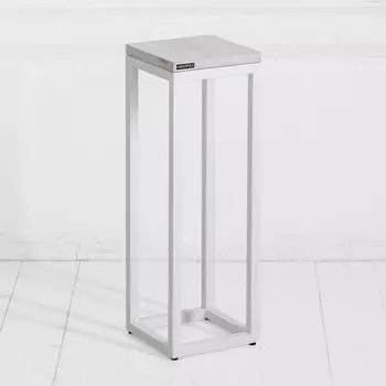 Консоль стройняшка в белом цвете 20*60 (archpole) белый 20x60x20 см.