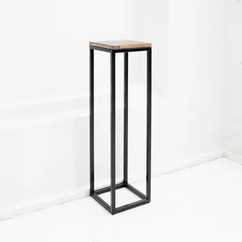 Консоль стройняшка в цвете жженой березы 25*90 (archpole) коричневый 25x90x25 см.