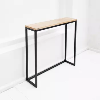 Консоль стройняшка в натуральном цвете дуба 80*75 (archpole) коричневый 80x75x20 см.