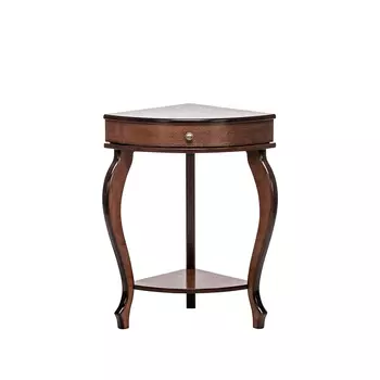 Консоль угловая элегант (leset) коричневый 41x73x58 см.