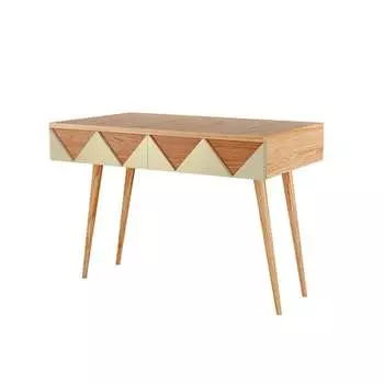 Консоль woo desk (woodi) бежевый 80x84x35 см.