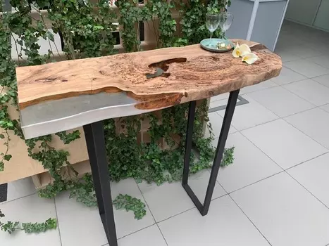 Консоль (woodzpro) прозрачный 50.0x110.0x100.0 см.