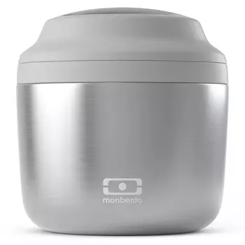 Контейнер для еды element (monbento) серебристый 13x13 см.