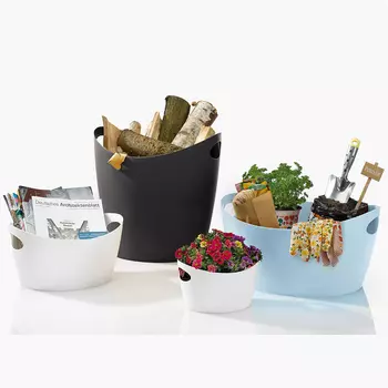 Контейнер для хранения bottichelli l (koziol) зеленый 47x24x43 см.