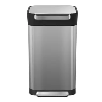 Контейнер для хранения мусора с прессом titan 30 л (joseph joseph) серебристый 39x69x34 см.