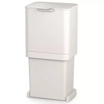 Контейнер для мусора с двумя баками totem pop (joseph joseph) белый