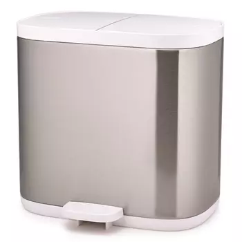Контейнер мусорный split™ (joseph joseph) серебристый 28x27x18 см.