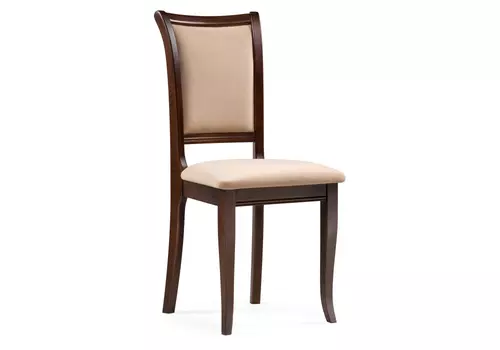 Корнелл бежевый велюр / орех темный (woodville) бежевый