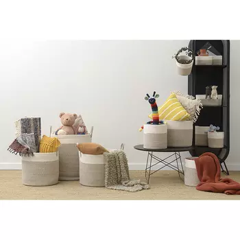 Корзина для хранения iben, d40х36 см, кремовая/светло-бежевая (bergenson bjorn) белый