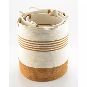 Корзина для хранения thea d30х46 см, бежевая/горчичная (bergenson bjorn) бежевый