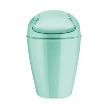 Корзина для мусора с крышкой del s (koziol) зеленый 21x33x21 см.