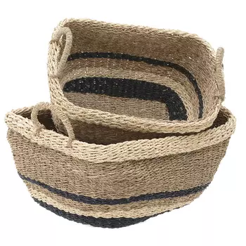 Корзина, набор из 2шт medhi (to4rooms) бежевый 48.0x25.0x38.0 см.