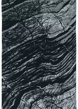 Ковер basalto dark gray (carpet decor) черный 160x230 см.