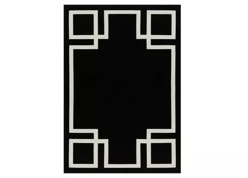 Ковер hampton black (carpet decor) черный 160x230 см.