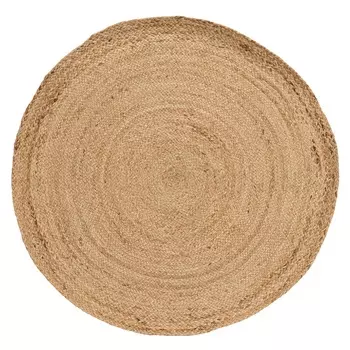 Ковер из джута круглый (tkano) бежевый