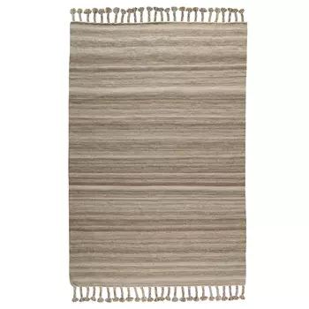 Ковер из шерсти и хлопка с кисточками из коллекции еthnic, 200х300 см (tkano) коричневый 200.0x300.0 см.