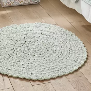Ковер круглый wiku (laredoute) зеленый