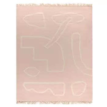 Ковер poetry and steps (tkano) розовый 230x160 см.