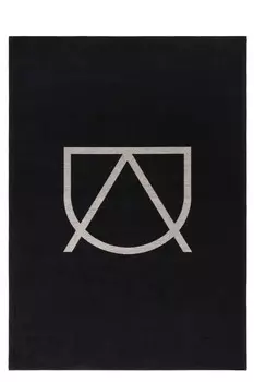 Ковер signum (carpet decor) черный 230x160 см.