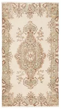 Ковер vintage (apex vintage) бежевый 112x208x8 см.