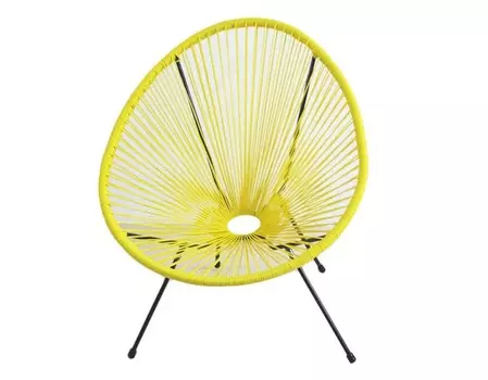 Кресло acapulco yellow (r-home) желтый 61x70x67 см.